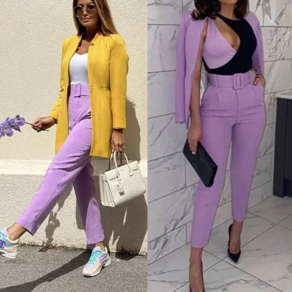 パンツ PURPLE 29 コットンツイル ストレートパンツ（55-02PE29-203）｜パープル